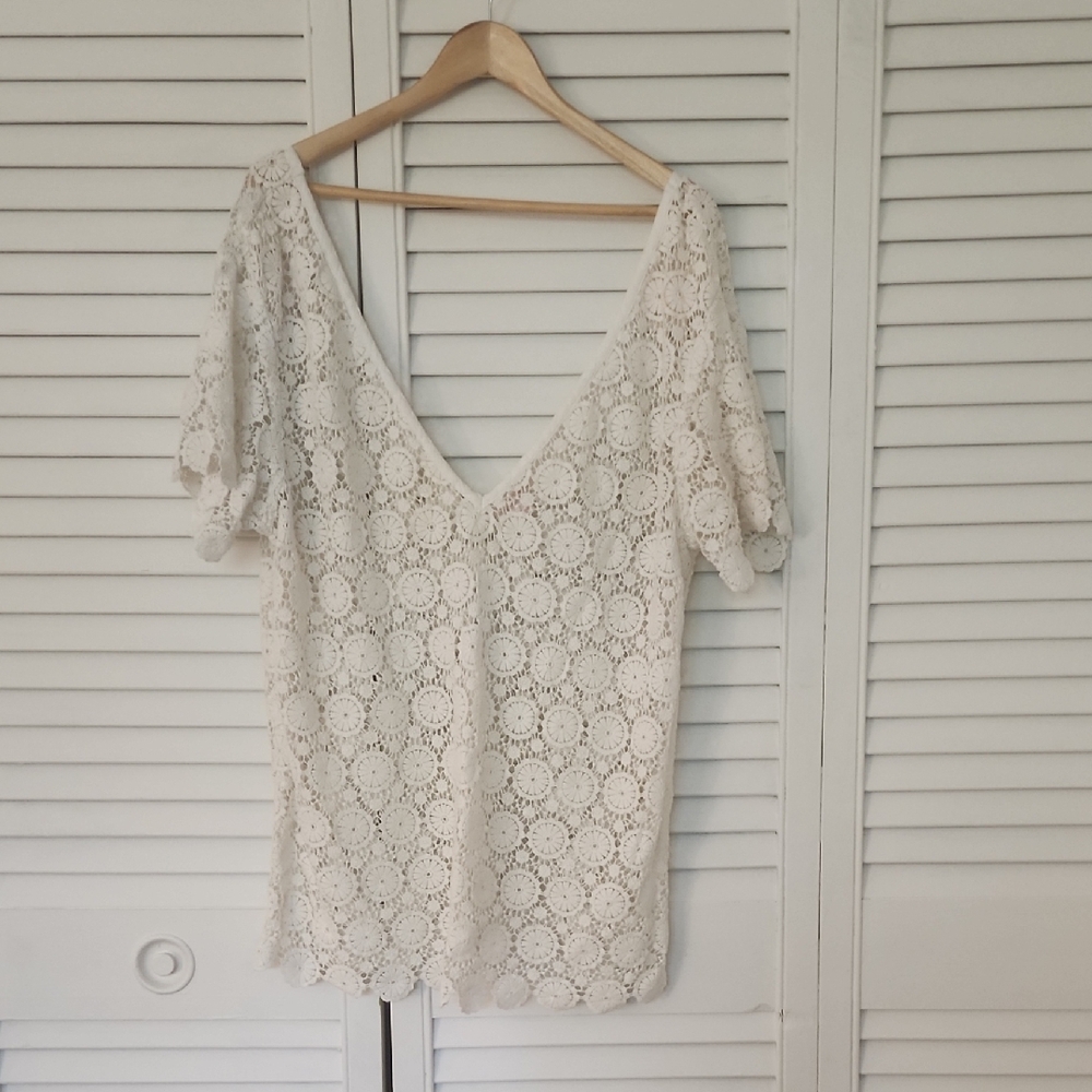Victoria's Secret Cream Lace Cover Up